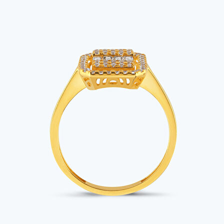 22 Ayar Altın Baget Yüzük