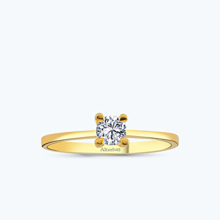 22 Ayar Altın Tektaş Yüzük