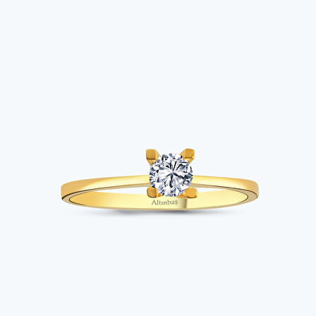 22 Ayar Altın Tektaş Yüzük