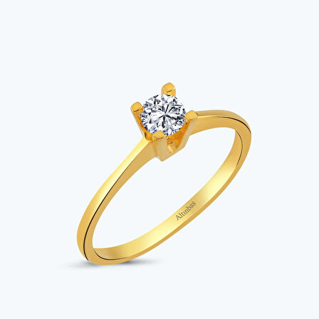 22 Ayar Altın Tektaş Yüzük