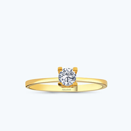 22 Ayar Altın Tektaş Yüzük