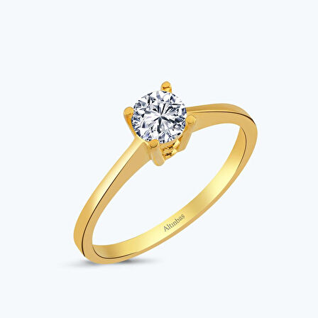 22 Ayar Altın Tektaş Yüzük