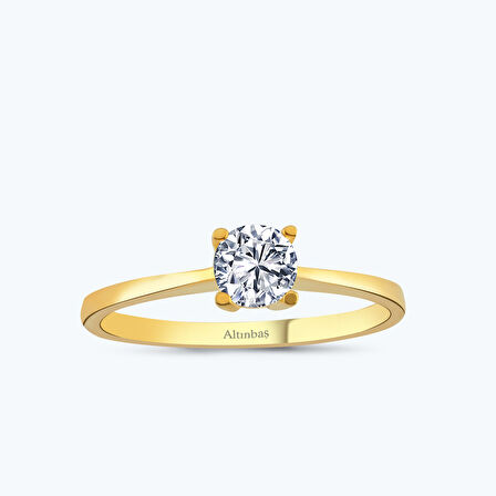 22 Ayar Altın Tektaş Yüzük