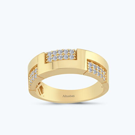 Altın Taşlı Yüzük