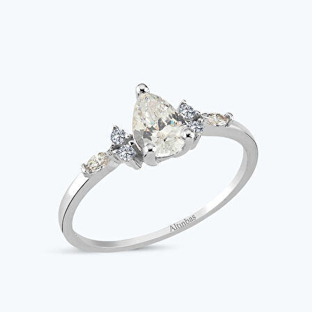 Altın Vintage Damla Yüzük