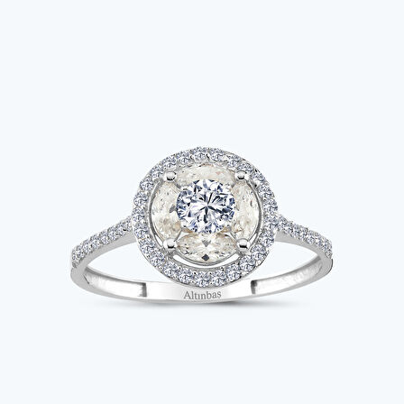 Altın Markiz Taş Yuvarlak Yüzük