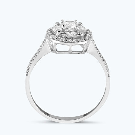 Altın Markiz Taş Yuvarlak Yüzük