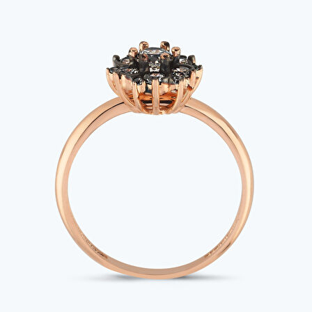 Altın Vintage Çiçek Yüzük