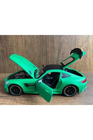 Mercedes Amg Gtr Diecast Mers Model Araba Mercedes Amg Gtr V8 Turbo Yeşil Işıklı Sesli