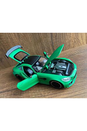 Mercedes Amg Gtr Diecast Mers Model Araba Mercedes Amg Gtr V8 Turbo Yeşil Işıklı Sesli