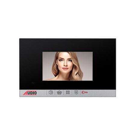 AUDIO 001183 SET Bus Plus 4.3" Görüntülü Diafon Bus Plus Mekanik Butonlu Handsfree Beyaz