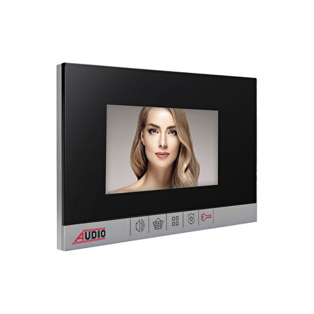 AUDIO 001183 SET Bus Plus 4.3" Görüntülü Diafon Bus Plus Mekanik Butonlu Handsfree Beyaz