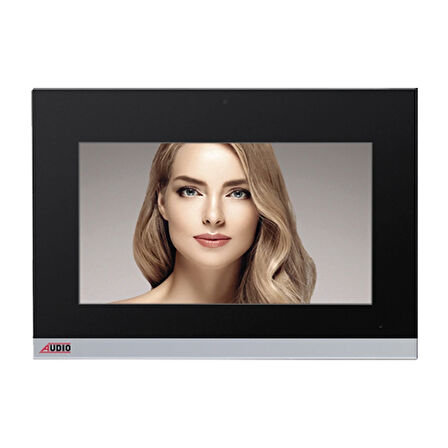 AUDIO 001197 SET Bus Plus 10.1" Görüntülü Diafon Dokunmatik Ekranlı Alarmlı Hafızalı Si̇yah İlave Set