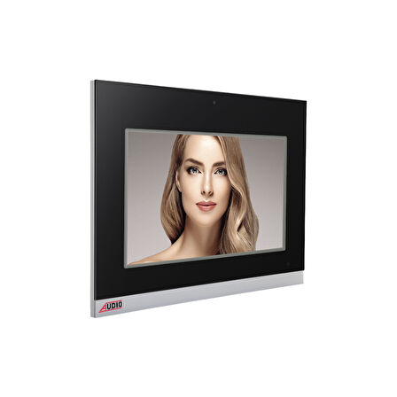 AUDIO 001197 SET Bus Plus 10.1" Görüntülü Diafon Dokunmatik Ekranlı Alarmlı Hafızalı Si̇yah İlave Set