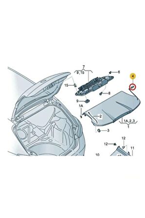 Seat Altea Bagaj Pandizot Askı Pimi 1M6867574 (1 Adet)