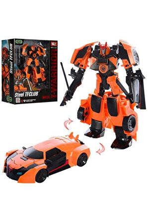 T-warrior Metal Gövdeli Dönüşebilen Robot Oyuncak Robot