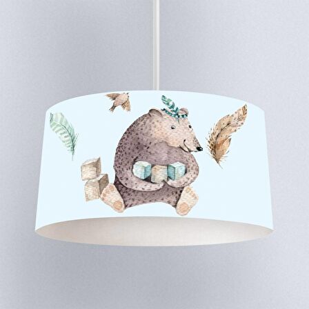 Çocuk Odası Dijital Baskılı Sarkıt Avize Model 128