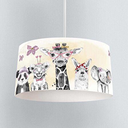 Çocuk Odası Dijital Baskılı Sarkıt Avize Model 132