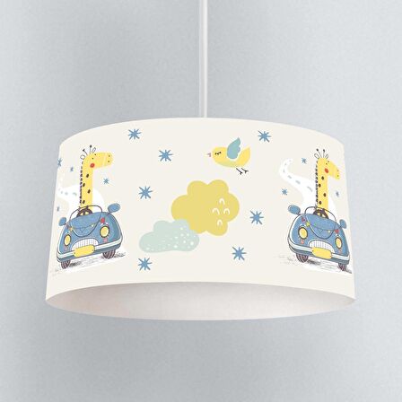 Çocuk Odası Dijital Baskılı Sarkıt Avize Model 134