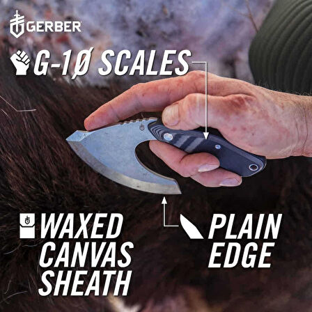 Gerber Gear Downwind Ulu - Kılıflı Satır - Siyah