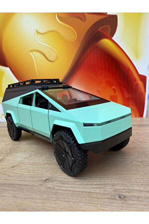 Tesla Cybertruck Diecast 1:24 Büyük Boy Metal Araba Tesla Model Oyuncak Araba Kapı Bagaj Açılır