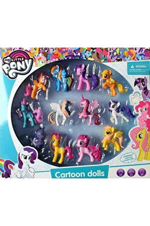 My Little Pony Oyuncak 12 Li Set Figür Oyuncak My Little Pony Atlar Oyuncak Pony Atları
