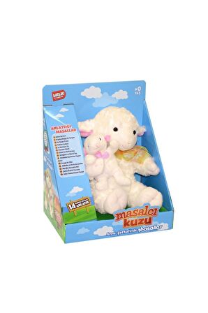 Oyuncak Masal Anlatan Kuzu Eğitici Peluş Kuzu 14 Adet Farklı Masal Anlatır Masalcı Kuzu