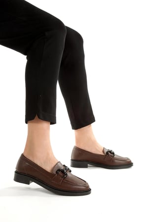 Kadın Loafer Makosen Casual Tokalı Günlük Yumuşak Ayakkabı