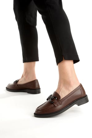 Kadın Loafer Makosen Casual Tokalı Günlük Yumuşak Ayakkabı