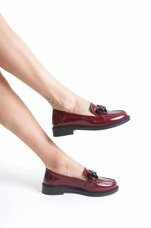 Kadın Loafer Makosen Casual Tokalı Günlük Yumuşak Ayakkabı