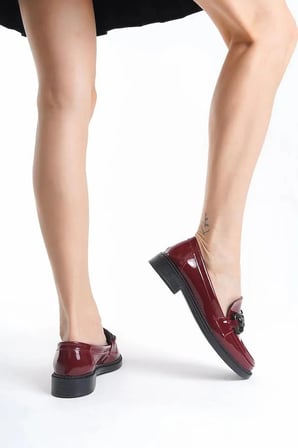 Kadın Loafer Makosen Casual Tokalı Günlük Yumuşak Ayakkabı