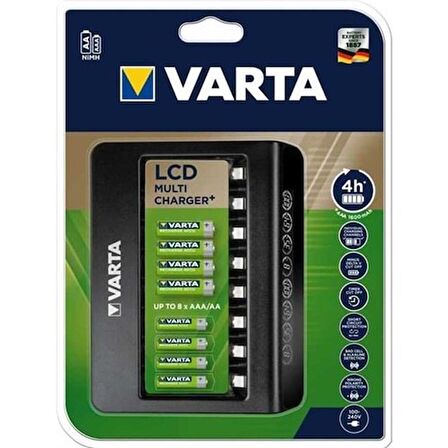 Varta 57681 Varta LCD Multi Şarj Cihazı 8xaaa-Aa