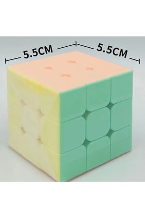 Eğitici Zeka Geliştirici Beceri Kazandıran İkili Magic Cube Zeka Küpü 3x3 x 5.5 Cm