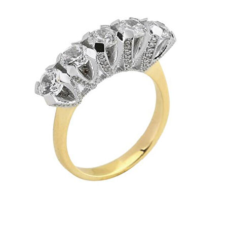 Altın Beştaş Yüzük