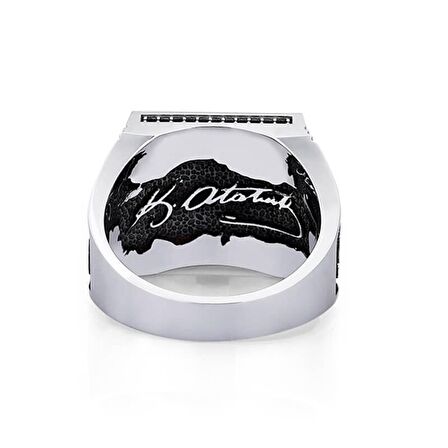 Altın Hakimiyet Milletindir Erkek Yüzük