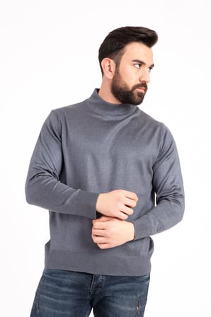 Erkek Yarım Boğazlı Kazak