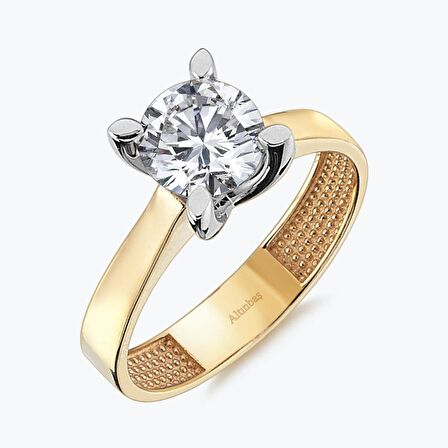 Altın Tektaş Yüzük