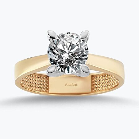 Altın Tektaş Yüzük