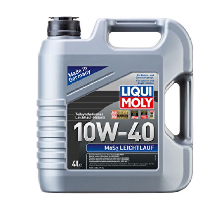 Liqui Moly 10W40 Motor Yağı Kısmi Sentetik Mos2'Li Leichtlauf 4 Litre (6948) 10W-40 Motor Yağı