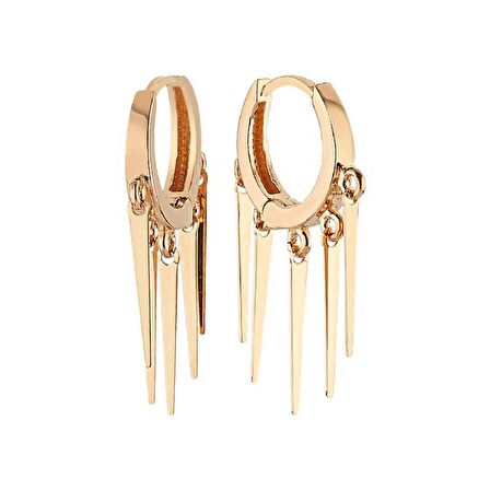 Altın Sallantılı Halka Küpe