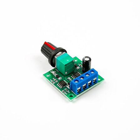 1.8V, 3V, 5V, 6V, 12V 2A PWM DC Motor Hız Kontrol Modülü