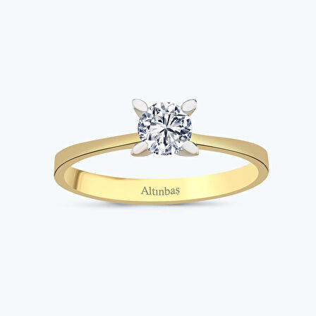 Altın Tektaş Yüzük