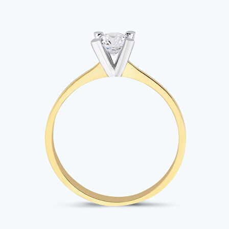 Altın Tektaş Yüzük