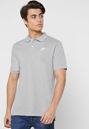 Nike Standart Fit Pamuklu Polo Tişört GRİ