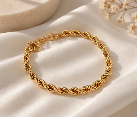 Gold Burgu Zincir Bileklik