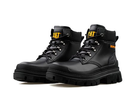 Cat COLORADO HARDWEAR Unisex Günlük Bot 015G101221-BLACK-DERI Siyah