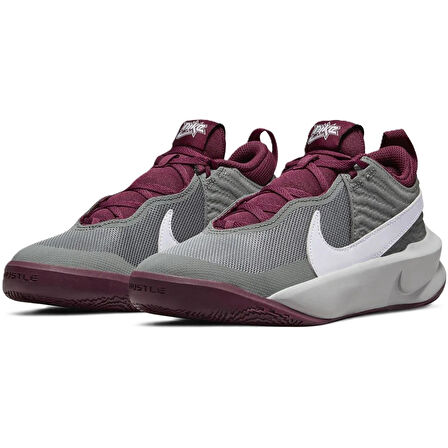 Nike Team Hustle D 10 Gri Unisex Basketbol Ayakkabısı