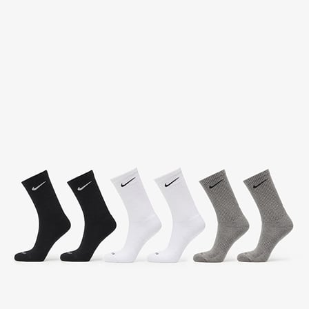 Everyday Plus Pamuklu Unisex Siyah Gri Beyaz  6 Çift Çorap