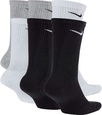 Everyday Plus Pamuklu Unisex Siyah Gri Beyaz  6 Çift Çorap