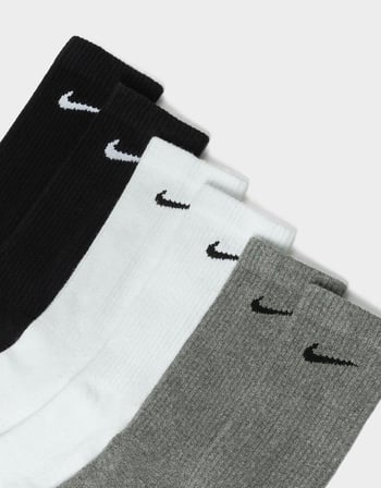 Everyday Plus Pamuklu Unisex Siyah Gri Beyaz  6 Çift Çorap